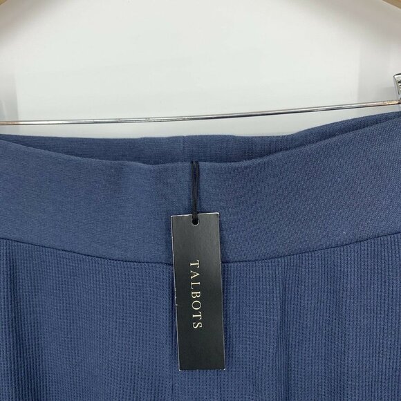 Talbots Waffle Knit Wide Leg Sweat Pants Size XS Pajama Bottoms Lounge Comfort - Picture 7 of 8